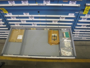 LISTA HEAVY DUTY 9-DRAWER PARTS CABINET W/ CONTENTS (W-50) LOADING & HANDLING FEE $25-